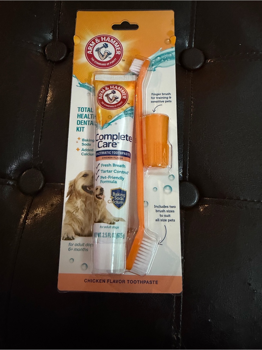 Complete Care Orange Dog Toothpaste Kit
